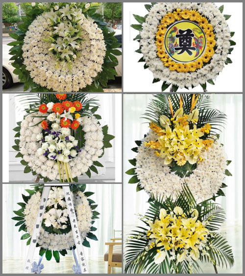 湖南永州祁阳县文明镇张家岭村花圈速递